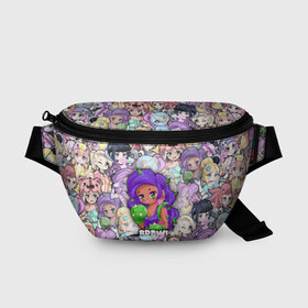 Поясная сумка 3D с принтом BrawlStars Girls (Oko) в городе Новоалтайск, 100% полиэстер | плотная ткань, ремень с регулируемой длиной, внутри несколько карманов для мелочей, основное отделение и карман с обратной стороны сумки застегиваются на молнию | 8 | bit | brawl | brawlstars | bs | girls | oko | rosa | stars | virus | бит | бокс | бравл | бравлеры | бравлстарс | бравлы | браво | бровл | броул | броулбол | бс | вирус | герои | девочки | дикий | игра | мультик | образ | око | персона