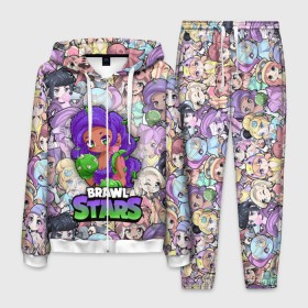 Мужской костюм 3D с принтом BrawlStars Girls (Oko) в городе Новоалтайск, 100% полиэстер | Манжеты и пояс оформлены тканевой резинкой, двухслойный капюшон со шнурком для регулировки, карманы спереди | 8 | bit | brawl | brawlstars | bs | girls | oko | rosa | stars | virus | бит | бокс | бравл | бравлеры | бравлстарс | бравлы | браво | бровл | броул | броулбол | бс | вирус | герои | девочки | дикий | игра | мультик | образ | око | персона