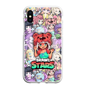 Чехол для iPhone XS Max матовый с принтом BrawlStars Girls (Oko) в городе Новоалтайск, Силикон | Область печати: задняя сторона чехла, без боковых панелей | 8 | bit | brawl | brawlstars | bs | girls | nita | oko | stars | virus | бит | бравл | бравлеры | бравлстарс | бравлы | браво | бровл | броул | броулбол | бс | вирус | герои | девочки | игра | медведь | мультик | нита | образ | око | персо