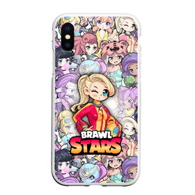 Чехол для iPhone XS Max матовый с принтом BrawlStars Girls (Oko) в городе Новоалтайск, Силикон | Область печати: задняя сторона чехла, без боковых панелей | 