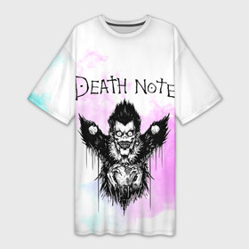 Платье-футболка 3D с принтом Тетрадь смерти в городе Новоалтайск,  |  | death note | аниме | манга | рюк