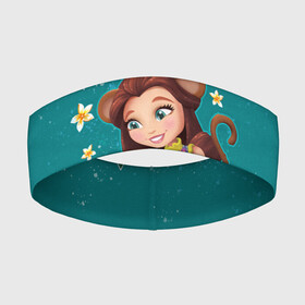 Повязка на голову 3D с принтом Мерит Мартыша в городе Новоалтайск,  |  | enchantimals | детское | для девочек | зверюшки | игрушки | куклы | энчантималс