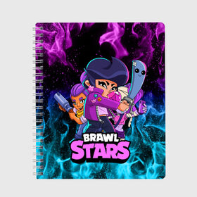 Тетрадь с принтом BRAWL STARS BIBI в городе Новоалтайск, 100% бумага | 48 листов, плотность листов — 60 г/м2, плотность картонной обложки — 250 г/м2. Листы скреплены сбоку удобной пружинной спиралью. Уголки страниц и обложки скругленные. Цвет линий — светло-серый
 | bibi | brawl stars | brawl stars bibi | brawler | emz | shelly | биби | бравл старз | бравлер | шелли | эмз