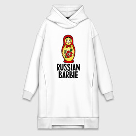 Платье-худи хлопок с принтом Russian barbie в городе Новоалтайск,  |  | barbie | russian | russian barbie | барби | матрёшка | русская барби