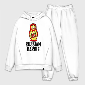 Мужской костюм хлопок OVERSIZE с принтом Russian barbie в городе Новоалтайск,  |  | barbie | russian | russian barbie | барби | матрёшка | русская барби