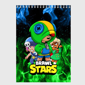 Скетчбук с принтом BRAWL STARS LEON в городе Новоалтайск, 100% бумага
 | 48 листов, плотность листов — 100 г/м2, плотность картонной обложки — 250 г/м2. Листы скреплены сверху удобной пружинной спиралью | brawl stars | brawl stars leon | brawler | leon | nita shiba | penny | бравл старз | бравлер | леон | нита шиба | пенни