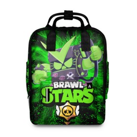 Женский рюкзак 3D с принтом Brawl stars virus 8-BIT. в городе Новоалтайск, 100% полиэстер | лямки с регулируемой длиной, сверху ручки, чтобы рюкзак нести как сумку. Основное отделение закрывается на молнию, как и внешний карман. Внутри два дополнительных кармана, один из которых закрывается на молнию. По бокам два дополнительных кармашка, куда поместится маленькая бутылочка
 | 8 bit | bibi | brawl stars | colt | crow | el brown | leon | leon shark | max | mecha | mecha crow | mr.p | sally leon | shark | virus 8 bit | берли | биби | бравл старс | ворон | кольт | леон | макс | шелли