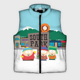 Мужской жилет утепленный 3D с принтом ЮЖНЫЙ ПАРК  SOUTH PARK (Z) в городе Новоалтайск,  |  | kenny | south park | кенни | мультфильмы | южный парк