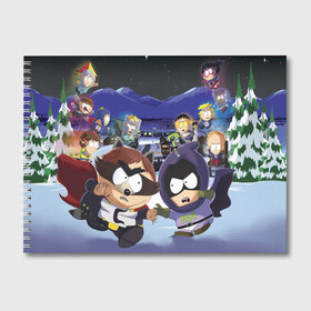 Альбом для рисования с принтом ЮЖНЫЙ ПАРК в городе Новоалтайск, 100% бумага
 | матовая бумага, плотность 200 мг. | Тематика изображения на принте: kenny | south park | кенни | мультфильмы | южный парк