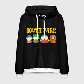 Мужская толстовка 3D с принтом South Park в городе Новоалтайск, 100% полиэстер | двухслойный капюшон со шнурком для регулировки, мягкие манжеты на рукавах и по низу толстовки, спереди карман-кенгуру с мягким внутренним слоем. | south park | американская культура | американский мультсериал | колорадо | пародия | саус парк | саут парк | черный юмор | четыре мальчика | шоу | южный парк