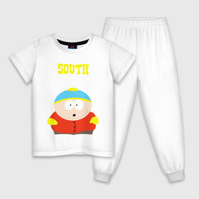 Детская пижама хлопок с принтом SOUTH PARK. в городе Новоалтайск, 100% хлопок |  брюки и футболка прямого кроя, без карманов, на брюках мягкая резинка на поясе и по низу штанин
 | Тематика изображения на принте: south park | американская культура | американский мультсериал | колорадо | пародия | саус парк | саут парк | черный юмор | четыре мальчика | шоу | южный парк