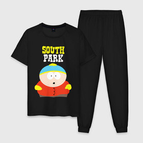 Мужская пижама хлопок с принтом SOUTH PARK. в городе Новоалтайск, 100% хлопок | брюки и футболка прямого кроя, без карманов, на брюках мягкая резинка на поясе и по низу штанин
 | south park | американская культура | американский мультсериал | колорадо | пародия | саус парк | саут парк | черный юмор | четыре мальчика | шоу | южный парк