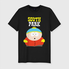 Мужская футболка хлопок Slim с принтом SOUTH PARK. в городе Новоалтайск, 92% хлопок, 8% лайкра | приталенный силуэт, круглый вырез ворота, длина до линии бедра, короткий рукав | south park | американская культура | американский мультсериал | колорадо | пародия | саус парк | саут парк | черный юмор | четыре мальчика | шоу | южный парк