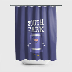 Штора 3D для ванной с принтом South Park Полотенчико | Южный парк (Z) в городе Новоалтайск, 100% полиэстер | плотность материала — 100 г/м2. Стандартный размер — 146 см х 180 см. По верхнему краю — пластиковые люверсы для креплений. В комплекте 10 пластиковых колец | south park | баттерс | кайл | кени | кеннет | кенни | мультик | саус парк | стэнли | эрик | южный парк