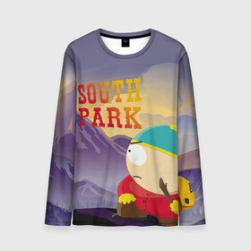 Мужской лонгслив 3D с принтом South Park Картмен в городе Новоалтайск, 100% полиэстер | длинные рукава, круглый вырез горловины, полуприлегающий силуэт | south park | баттерс | кайл | картмен | кени | кеннет | кенни | мультик | саус парк | стэнли | эрик | южный парк