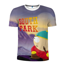 Мужская футболка 3D спортивная с принтом South Park Картмен в городе Новоалтайск, 100% полиэстер с улучшенными характеристиками | приталенный силуэт, круглая горловина, широкие плечи, сужается к линии бедра | south park | баттерс | кайл | картмен | кени | кеннет | кенни | мультик | саус парк | стэнли | эрик | южный парк