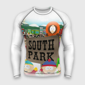 Мужской рашгард 3D с принтом ЮЖНЫЙ ПАРК в городе Новоалтайск,  |  | kenny | south park | кенни | мультфильмы | саус парк | южный парк