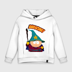 Детское худи Oversize хлопок с принтом CARTMAN в городе Новоалтайск, френч-терри — 70% хлопок, 30% полиэстер. Мягкий теплый начес внутри —100% хлопок | боковые карманы, эластичные манжеты и нижняя кромка, капюшон на магнитной кнопке | animation | cartman | colorado | eric | gangsta | hip hop | kenny | n.w.a | san | south park | usa | волшебник | жесть | картман | магия | мультфильмы | шикарно | эрик | южный парк