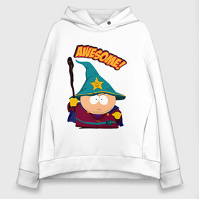 Женское худи Oversize хлопок с принтом CARTMAN в городе Новоалтайск, френч-терри — 70% хлопок, 30% полиэстер. Мягкий теплый начес внутри —100% хлопок | боковые карманы, эластичные манжеты и нижняя кромка, капюшон на магнитной кнопке | animation | cartman | colorado | eric | gangsta | hip hop | kenny | n.w.a | san | south park | usa | волшебник | жесть | картман | магия | мультфильмы | шикарно | эрик | южный парк
