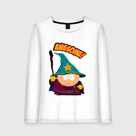 Женский лонгслив хлопок с принтом CARTMAN в городе Новоалтайск, 100% хлопок |  | animation | cartman | colorado | eric | gangsta | hip hop | kenny | n.w.a | san | south park | usa | волшебник | жесть | картман | магия | мультфильмы | шикарно | эрик | южный парк
