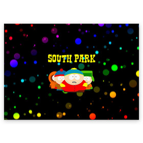 Поздравительная открытка с принтом South Park. в городе Новоалтайск, 100% бумага | плотность бумаги 280 г/м2, матовая, на обратной стороне линовка и место для марки
 | south park | американская культура | американский мультсериал | колорадо | пародия | саус парк | саут парк | черный юмор | четыре мальчика | шоу | южный парк