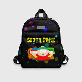 Детский рюкзак 3D с принтом South Park. в городе Новоалтайск, 100% полиэстер | лямки с регулируемой длиной, сверху петелька, чтобы рюкзак можно было повесить на вешалку. Основное отделение закрывается на молнию, как и внешний карман. Внутри дополнительный карман. По бокам два дополнительных кармашка | south park | американская культура | американский мультсериал | колорадо | пародия | саус парк | саут парк | черный юмор | четыре мальчика | шоу | южный парк