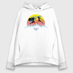Женское худи Oversize хлопок с принтом Wonder Woman and Cheetah в городе Новоалтайск, френч-терри — 70% хлопок, 30% полиэстер. Мягкий теплый начес внутри —100% хлопок | боковые карманы, эластичные манжеты и нижняя кромка, капюшон на магнитной кнопке | 1984 | cheetah | dc comics | diana prince | vdkotan | wonder women | ww84 | антиопа | вандер вумен | галь гадот | гепарда | диана принс | стив тревор | чудо женщина