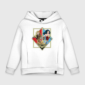 Детское худи Oversize хлопок с принтом Чудо женщина в городе Новоалтайск, френч-терри — 70% хлопок, 30% полиэстер. Мягкий теплый начес внутри —100% хлопок | боковые карманы, эластичные манжеты и нижняя кромка, капюшон на магнитной кнопке | 1984 | cheetah | dc comics | diana prince | vdkotan | wonder women | ww84 | антиопа | вандер вумен | галь гадот | гепарда | диана принс | стив тревор | чудо женщина