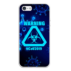 Чехол для iPhone 5/5S матовый с принтом Warning nCoV2019 в городе Новоалтайск, Силикон | Область печати: задняя сторона чехла, без боковых панелей | 2019   ncov | coronavirus | covid | covid 19 | ncov | virus | арт | биологическая опасность | болезнь | вирус | знак | карантин | корона | коронавирус | короновирус | мем | мой руки | оставайся дома | пандемия | помой руки