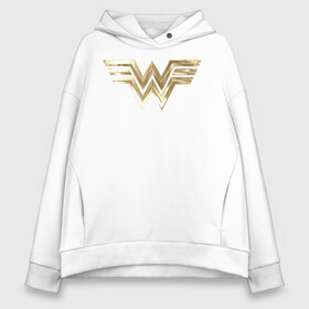 Женское худи Oversize хлопок с принтом Wonder Woman logo в городе Новоалтайск, френч-терри — 70% хлопок, 30% полиэстер. Мягкий теплый начес внутри —100% хлопок | боковые карманы, эластичные манжеты и нижняя кромка, капюшон на магнитной кнопке | 1984 | cheetah | dc comics | diana prince | wonder women | ww84 | антиопа | вандер вумен | галь гадот | гепарда | диана принс | стив тревор | чудо женщина
