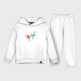 Детский костюм хлопок Oversize с принтом South Park  Терренс и Филлип в городе Новоалтайск,  |  | canada | south park | terrance and phillip | жопы в огне | канада | канадцы | король канады | пердуны | пламенные жопы | саус парк | терренс и филлип | южный парк