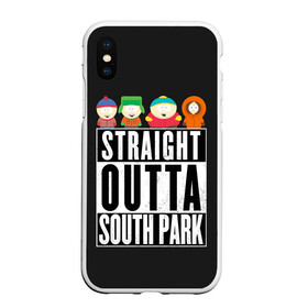 Чехол для iPhone XS Max матовый с принтом South Park в городе Новоалтайск, Силикон | Область печати: задняя сторона чехла, без боковых панелей | cartman | kenny | park | south | southpark | картман | кенни | мульт | мультик | парк | персонаж | персонажи | сериал | южный