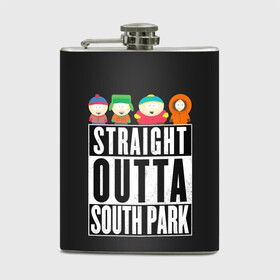 Фляга с принтом South Park в городе Новоалтайск, металлический корпус | емкость 0,22 л, размер 125 х 94 мм. Виниловая наклейка запечатывается полностью | cartman | kenny | park | south | southpark | картман | кенни | мульт | мультик | парк | персонаж | персонажи | сериал | южный