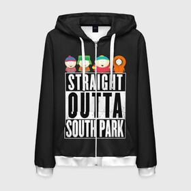 Мужская толстовка 3D на молнии с принтом South Park в городе Новоалтайск, 100% полиэстер | длина до линии бедра, манжеты и пояс оформлены мягкой тканевой резинкой, двухслойный капюшон со шнурком для регулировки, спереди молния, по бокам два кармана | cartman | kenny | park | south | southpark | картман | кенни | мульт | мультик | парк | персонаж | персонажи | сериал | южный