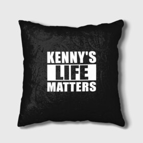 Подушка 3D с принтом KENNYS LIFE MATTERS в городе Новоалтайск, наволочка – 100% полиэстер, наполнитель – холлофайбер (легкий наполнитель, не вызывает аллергию). | состоит из подушки и наволочки. Наволочка на молнии, легко снимается для стирки | cartman | kenny | park | south | southpark | картман | кенни | мульт | мультик | парк | персонаж | персонажи | сериал | южный