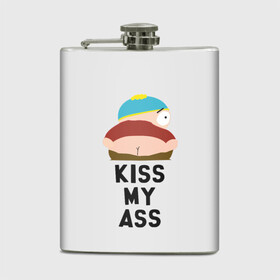 Фляга с принтом Kiss My Ass в городе Новоалтайск, металлический корпус | емкость 0,22 л, размер 125 х 94 мм. Виниловая наклейка запечатывается полностью | cartman | kenny | park | south | southpark | картман | кенни | мульт | мультик | парк | персонаж | персонажи | сериал | южный