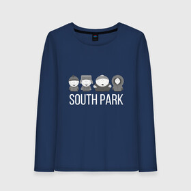Женский лонгслив хлопок с принтом South Park в городе Новоалтайск, 100% хлопок |  | cartman | kartman | kenny | park | south | брофловски | кайл | картинка | картман | кенни | маккормик | марш | парк | саус | сауспарк | стэн | стэнли | эрик | южный