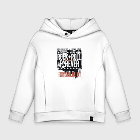 Детское худи Oversize хлопок с принтом RocknRoll Forever в городе Новоалтайск, френч-терри — 70% хлопок, 30% полиэстер. Мягкий теплый начес внутри —100% хлопок | боковые карманы, эластичные манжеты и нижняя кромка, капюшон на магнитной кнопке | rocknroll forever | арт | меломан | музыка | надписи | рок навсегда | фанат