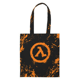 Шоппер 3D с принтом HALF-LIFE в городе Новоалтайск, 100% полиэстер | Плотность: 200 г/м2; Размер: 34×35 см; Высота лямок: 30 см | aperture laboratories | black mesa | gordon freeman | half life | half life 3 | valve | блэк меса | вэлв | гордон фриман | халф лайф