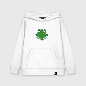 Детская толстовка хлопок с принтом Who let the frogs out? в городе Новоалтайск, 100% хлопок | Круглый горловой вырез, эластичные манжеты, пояс, капюшен | жаба | лягушка
