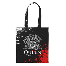 Шоппер 3D с принтом QUEEN. в городе Новоалтайск, 100% полиэстер | Плотность: 200 г/м2; Размер: 34×35 см; Высота лямок: 30 см | queen | квин | мистер робот | музыка | рами малек | рок | фредди меркьюри