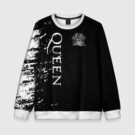Детский свитшот 3D с принтом QUEEN. в городе Новоалтайск, 100% полиэстер | свободная посадка, прямой крой, мягкая тканевая резинка на рукавах и понизу свитшота | queen | квин | мистер робот | музыка | рами малек | рок | фредди меркьюри