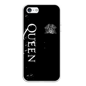 Чехол для iPhone 5/5S матовый с принтом QUEEN в городе Новоалтайск, Силикон | Область печати: задняя сторона чехла, без боковых панелей | Тематика изображения на принте: queen | квин | мистер робот | музыка | рами малек | рок | фредди меркьюри