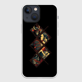 Чехол для iPhone 13 mini БИТВА САМУРАЯ | SAMURAI (Z): в городе Новоалтайск, | | china | death | devil | japan | mask | monster | ronin | samurai | воин | дьявол | китай | маска | монстр | ронин | самурай | страж | япония