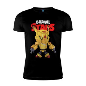 Мужская футболка премиум с принтом Brawl stars mecha crow. в городе Новоалтайск, 92% хлопок, 8% лайкра | приталенный силуэт, круглый вырез ворота, длина до линии бедра, короткий рукав | 8 bit | bibi | brawl stars | colt | crow | el brown | leon | leon shark | max | mecha | mecha crow | mr.p | sally leon | shark | virus 8 bit | берли | биби | бравл старс | ворон | кольт | леон | макс | шелли