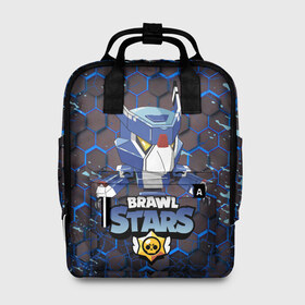 Женский рюкзак 3D с принтом BRAWL STARS MECHA CROW. в городе Новоалтайск, 100% полиэстер | лямки с регулируемой длиной, сверху ручки, чтобы рюкзак нести как сумку. Основное отделение закрывается на молнию, как и внешний карман. Внутри два дополнительных кармана, один из которых закрывается на молнию. По бокам два дополнительных кармашка, куда поместится маленькая бутылочка
 | 8 bit | bibi | brawl stars | colt | crow | el brown | leon | leon shark | max | mecha | mecha crow | mr.p | sally leon | shark | virus 8 bit | берли | биби | бравл старс | ворон | кольт | леон | макс | шелли