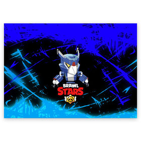 Поздравительная открытка с принтом BRAWL STARS MECHA CROW. в городе Новоалтайск, 100% бумага | плотность бумаги 280 г/м2, матовая, на обратной стороне линовка и место для марки
 | Тематика изображения на принте: 8 bit | bibi | brawl stars | colt | crow | el brown | leon | leon shark | max | mecha | mecha crow | mr.p | sally leon | shark | virus 8 bit | берли | биби | бравл старс | ворон | кольт | леон | макс | шелли