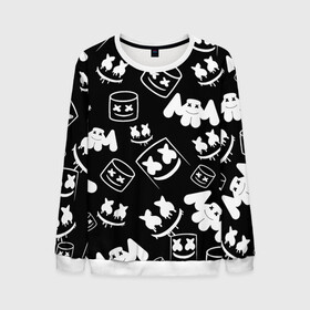Мужской свитшот 3D с принтом Marshmello ЧБ в городе Новоалтайск, 100% полиэстер с мягким внутренним слоем | круглый вырез горловины, мягкая резинка на манжетах и поясе, свободная посадка по фигуре | Тематика изображения на принте: 2020 | cs | dj | fortnite | game | marshmello | music | neon | pubg | белое | ведро | ди джей | игра | марш | маршмелло | маршмеллоу | музыка | неон | скин | форт | фортнайт | чб | человек | черно