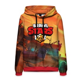 Мужская толстовка 3D с принтом BRAWL STARS в городе Новоалтайск, 100% полиэстер | двухслойный капюшон со шнурком для регулировки, мягкие манжеты на рукавах и по низу толстовки, спереди карман-кенгуру с мягким внутренним слоем. | Тематика изображения на принте: 8 bit | barley | brawl stars | brock | bull | colt | crow | dynamike | frank | jessie | leon | барли | бравл старс | брок | булл | ворон | динамайк | кольт | леон | могила | фрэнк