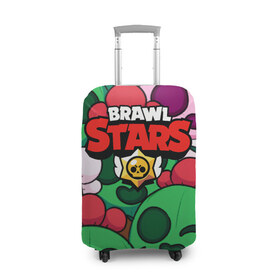 Чехол для чемодана 3D с принтом BRAWL STARS в городе Новоалтайск, 86% полиэфир, 14% спандекс | двустороннее нанесение принта, прорези для ручек и колес | 8 bit | barley | brawl stars | brock | bull | colt | crow | dynamike | frank | jessie | leon | nita | барли | бравл старс | брок | булл | ворон | джесси | динамайк | кольт | леон | фрэнк